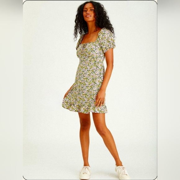 SANCTUARY fit And Flare Flower Print Dress Size 6 - Picture 1 of 10